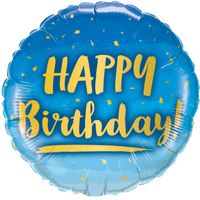 B'day Blue Balloon image